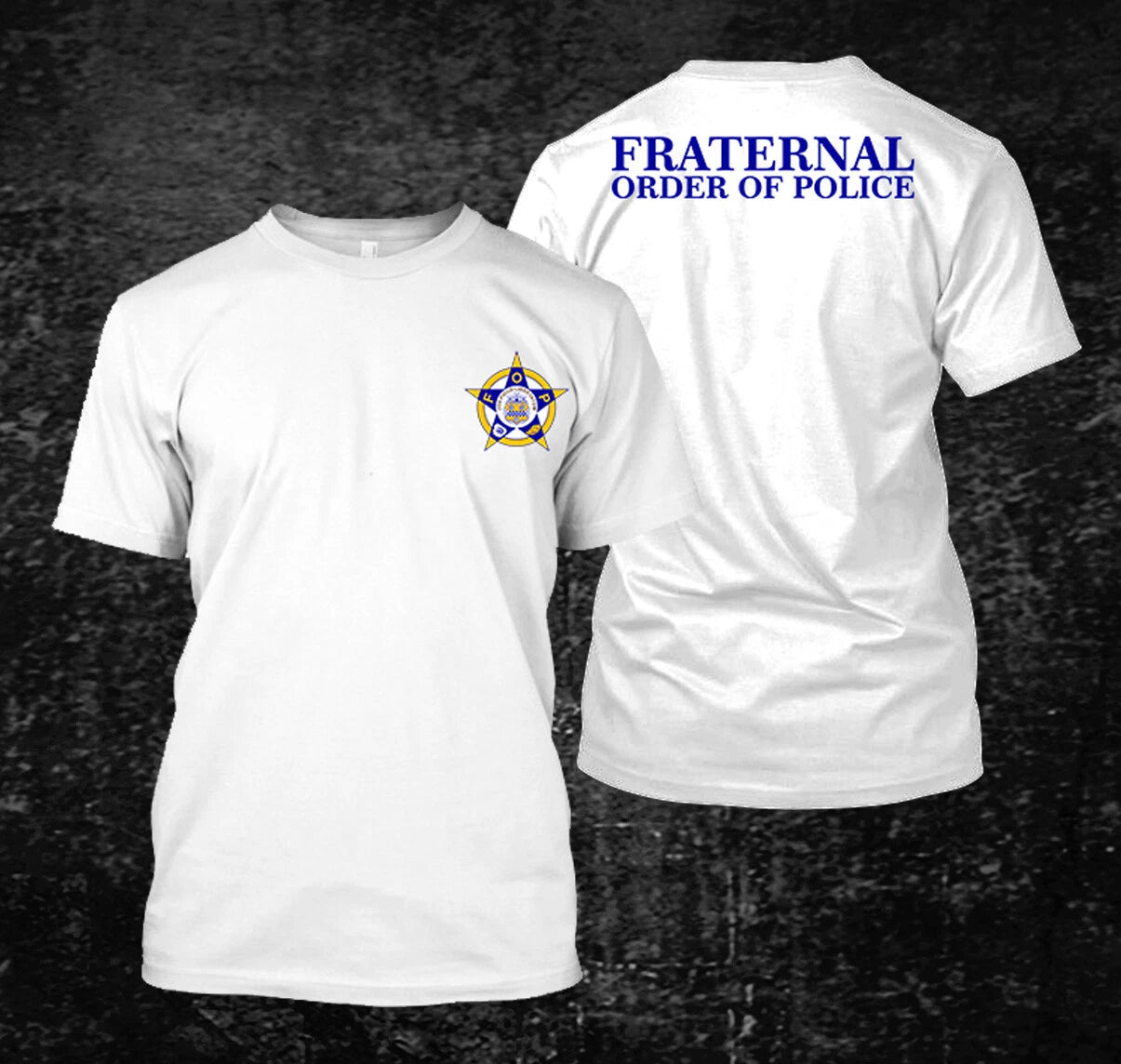 Flaternal Order of Police -  custom front and back t-shirt tee