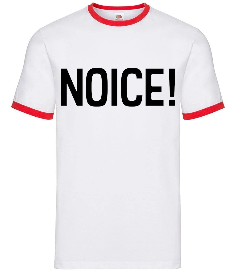 Dressdown Noice! Herren Ringer T-Shirt Funny Slogan Polizei Meme