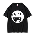 LOL Face Graphic T Shirt Y2K Meme Funny Goofy Smiley Streetwear Mens XS-XXXL