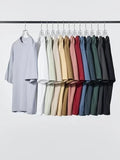 Uniqlo U AIRism Cotton Oversized T-Shirt Mock Neck Half Sleeve Japan New