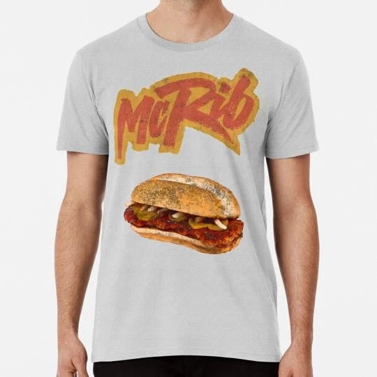 Mcrib 90s Throwback S to 5XL Made in the USA T-Shirt