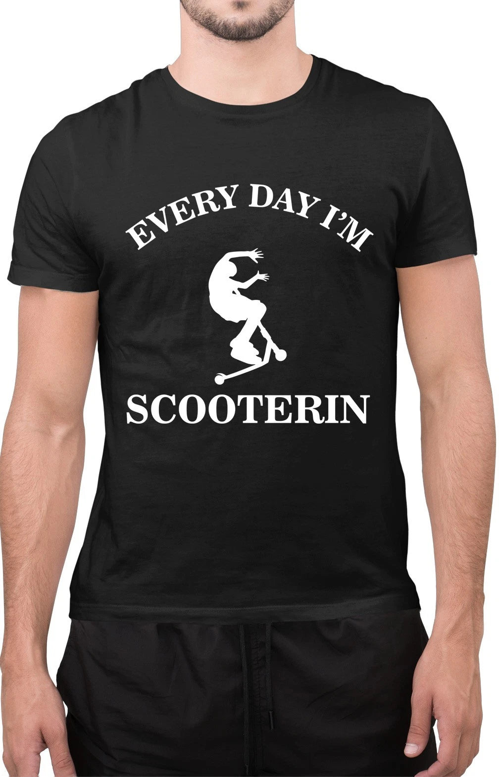 Funny Everyday I’m Scooterin Scooter Bike Fast Stunt Novelty Top T-Shirt