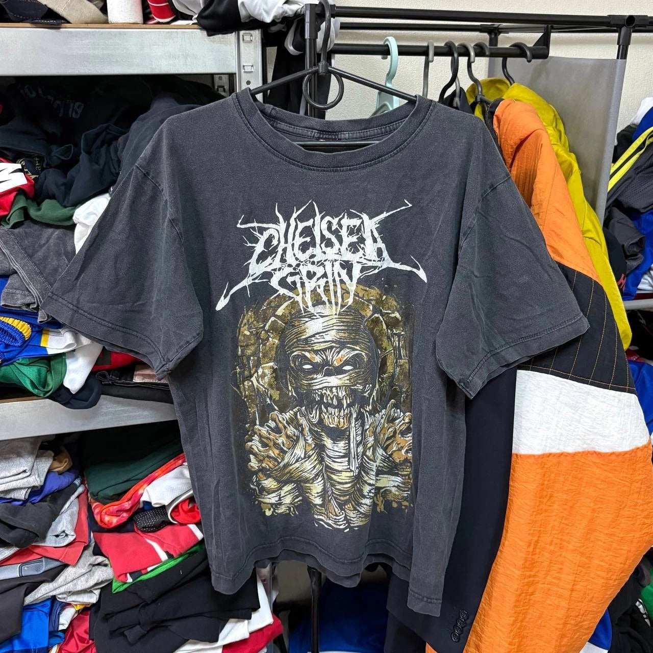 RARE CHELSEA GRIN VINTAGE 00S DEATHCORE BAND FADED T-SHIRT MENS SIZE M