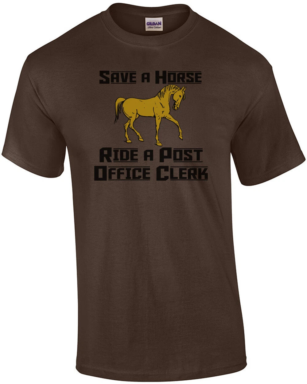Save A Horse Ride A Post Office Clerk T-Shirt