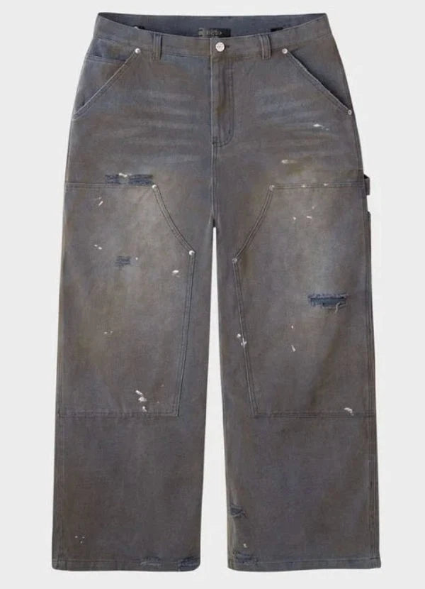 Size L HMDD Grime Work Pants V2 Grey