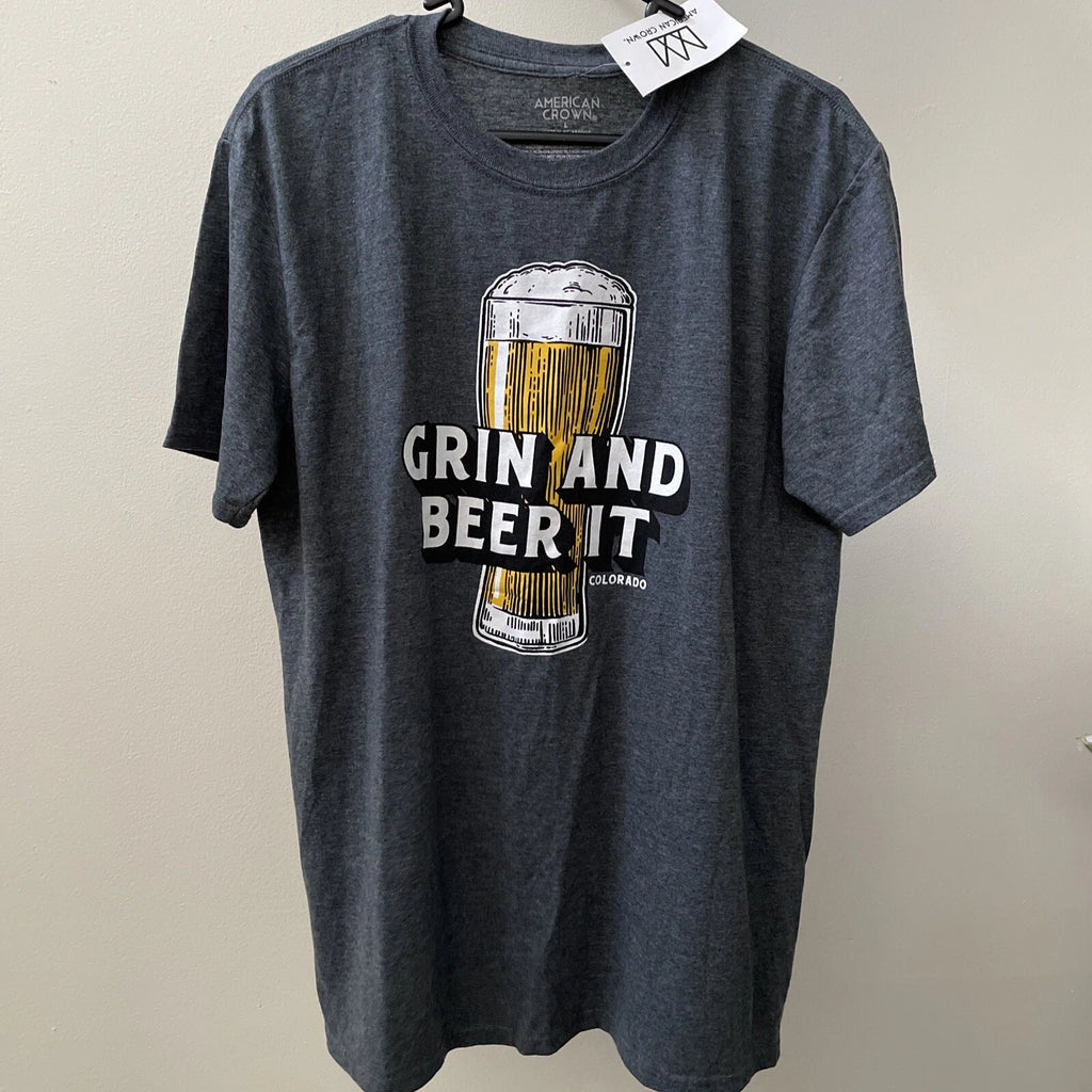 Grin And Beer It Colorado Men’s T Shirt Size Large