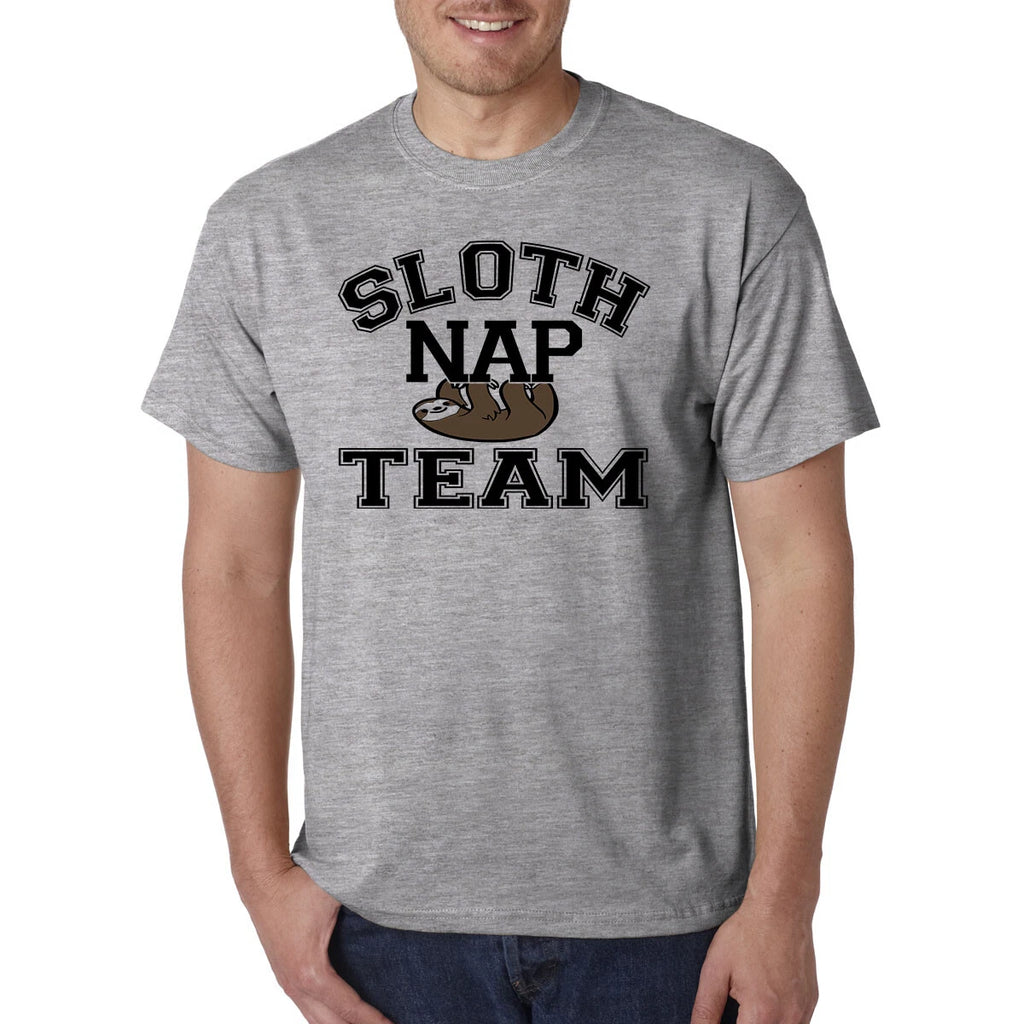 Sloth Nap Team T-Shirt - Funny College Sports Parody Lazy Sleeping Animal Lover