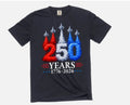 Fourth of July Jet flyover 250th Anniversary 1776-2026 T-Shirt Patriotic USA Tee