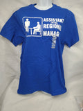 The Office Tee Shirt Assistant (To The) Regional Manager Royal Blue Size Medium.