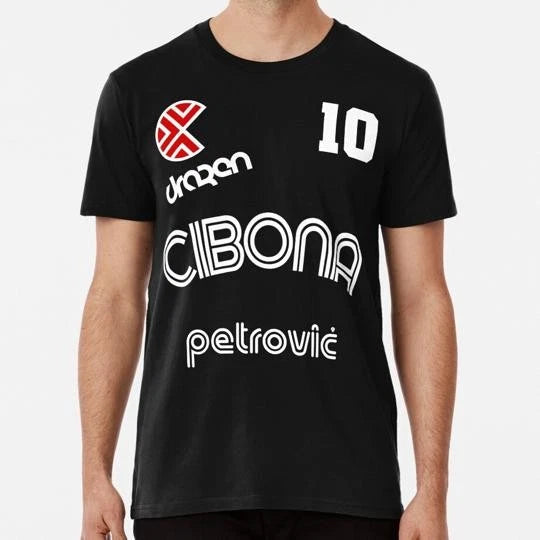 Drazen Petrovic Retro Croatia Basketball Jersey S to 5XL Made in the USA T-Shirt