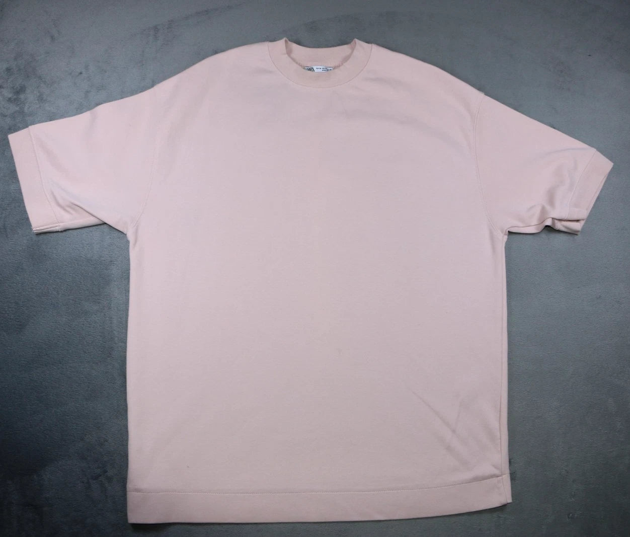 Zara Shirt Mens Medium Pink Crewneck Short Sleeve Soft Cotton Minimalist Tee
