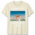 Personalised Unisex T Shirt Custom Print Tee Your Own Photo/Design And Text