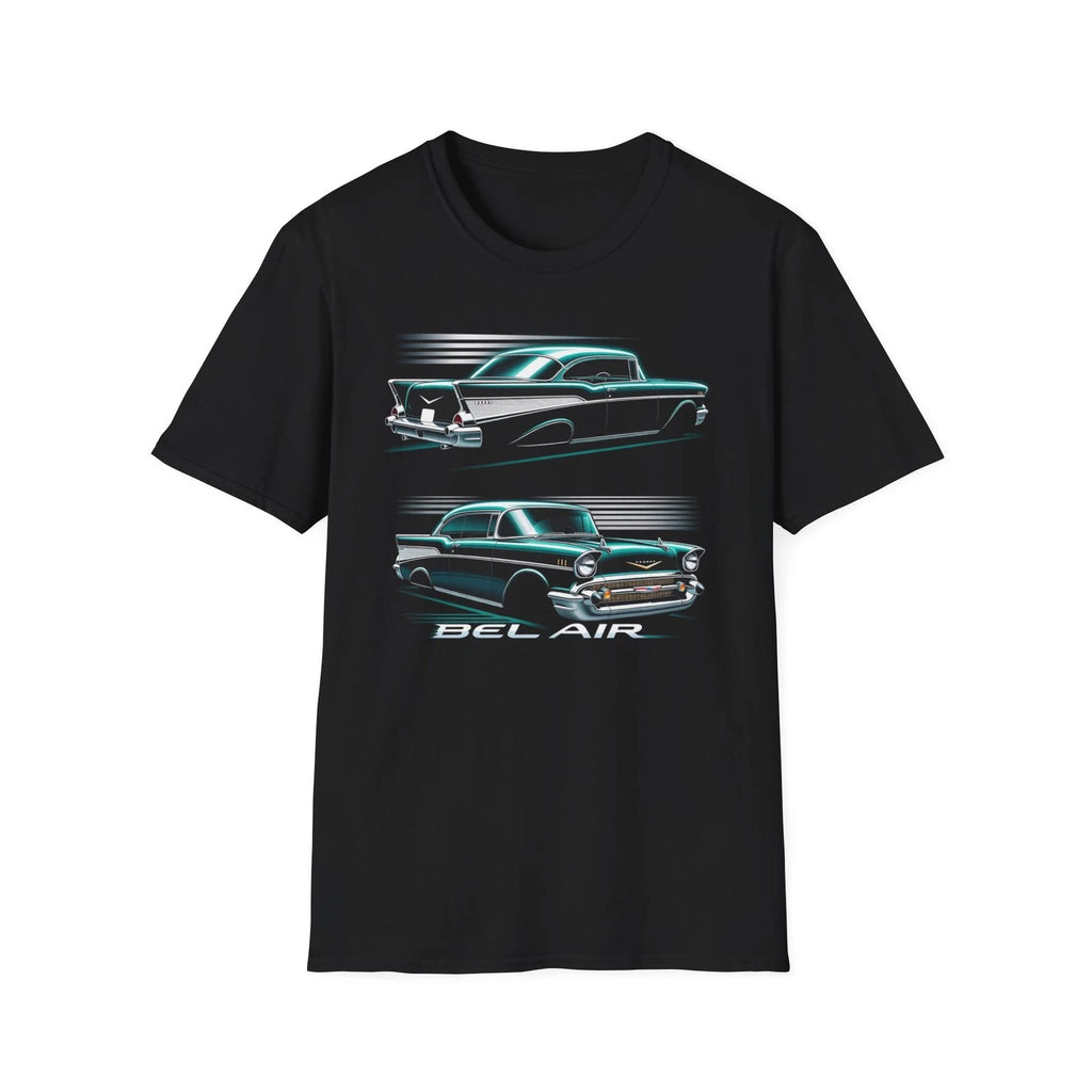1957 Bel Air Classic Car Shirt Vintage 50s Car Graphic Retro Tee