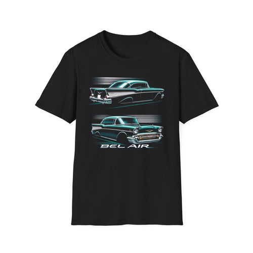 1957 Bel Air Classic Car Shirt Vintage 50s Car Graphic Retro Tee