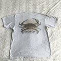 St Michaels Maryland Shirt Tee Mens XL Gray Blue Crab Claw Restaurant Fish Y2K