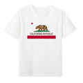 California Republic Flag USA NCR Flag Patriotic State Travel T-Shirt