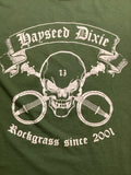 Vintage Y2K Hayseed Dixie Shirt Size L Green Rockgrass
