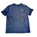 Under Armour Performance Tee XXL Black Minimalist Stripe Athletic Shirt