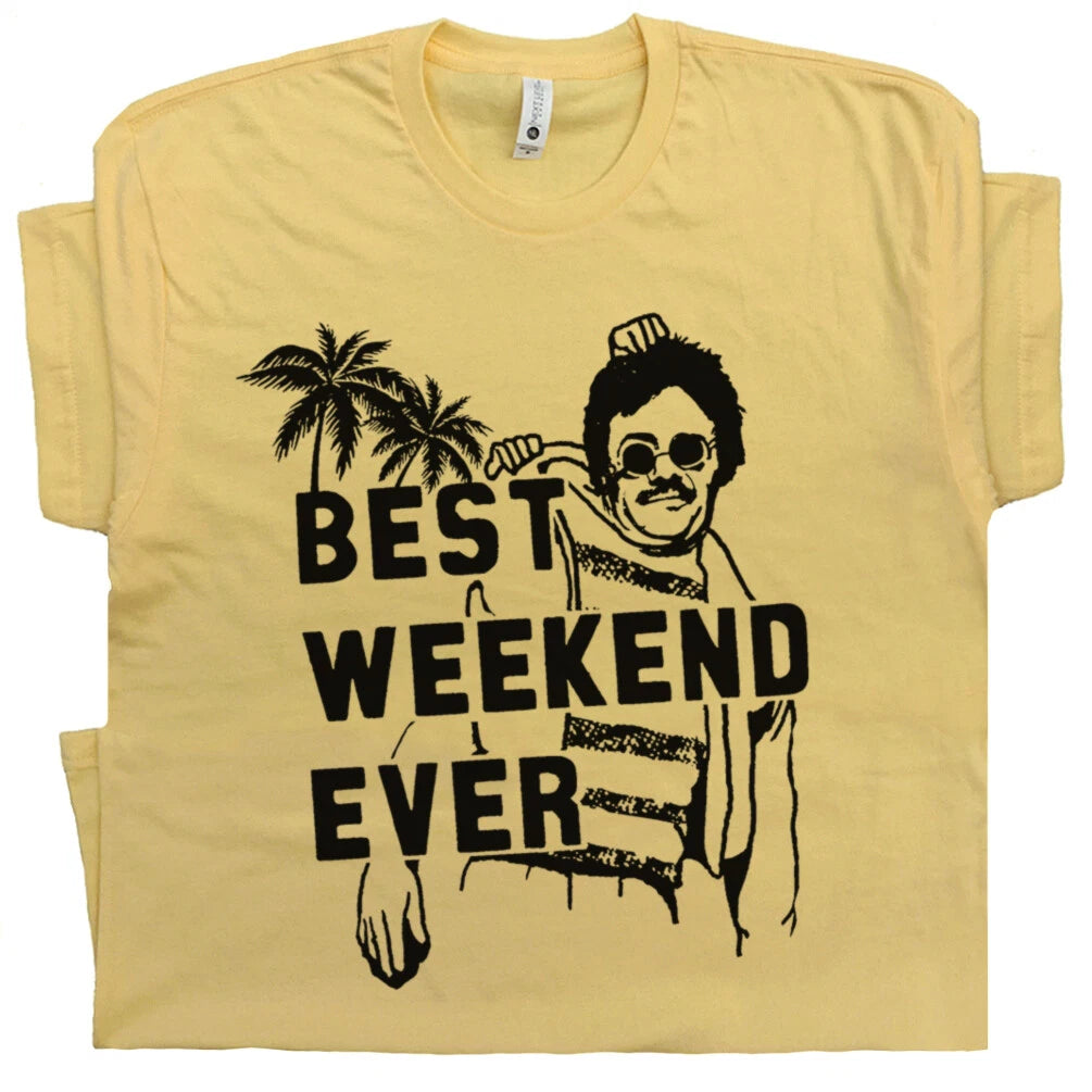 Best Weekend Ever T Shirt At Bernies Funny Cool Movie Tee Vintage Retro 80s Beer