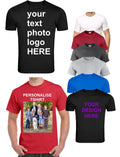 Personalised T-Shirt Custom Any Photo & Text Printing  personalise T-shirt.