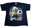 Vintage Indian Shirt Men XL Black Tee Y2K Nature Eagle 2000s Cyber Adult Skate