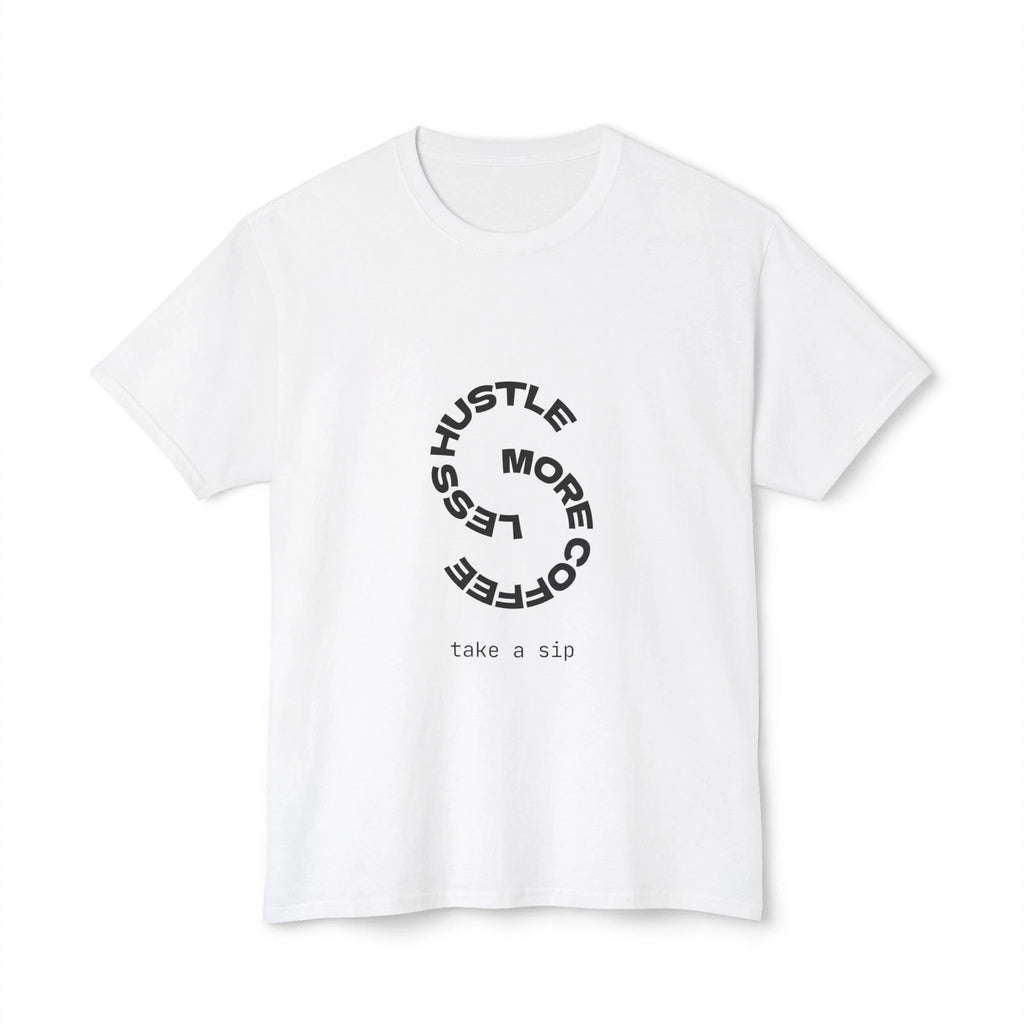Coffee Lover's Unisex T-Shirt, Hustle Less, Take a Sip Tee, Gift for [...]