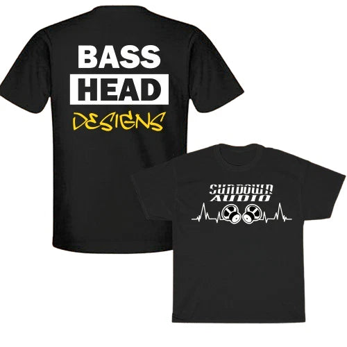 New SUNDOWN AUDIO Basshead Logo Unisex T-Shirt Funny Size S to 5XL