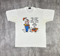 Vintage Hallmark Construction Funny Art T Shirt Comedy Humor Dad Joke Adult Lg