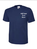 UNEEK T-Shirt | Personalised Name | Text | Custom Embroidered | Unisex or Man UK