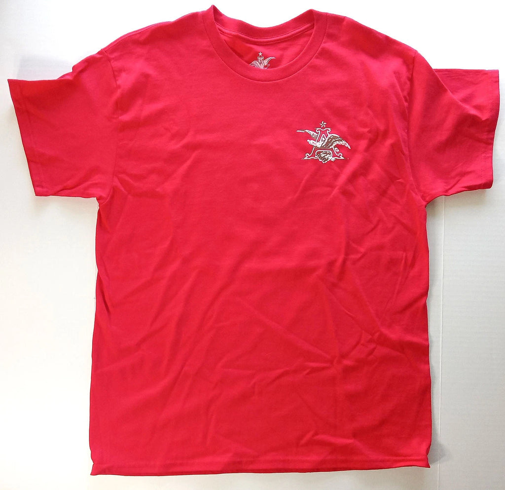 Budweiser Men's Red LG 100% Cotton S/S T Shirt  New