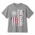 America 250th Anniversary Vertical Vintage American Flag Cotton T-Shirt Unisex