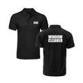 Window Cleaner Print Polo Shirt Cleaning Glass Surfaces Residential Commercial