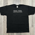 VTG Latin Quote T Shirt Y2K "I Came I Saw I Want To Go Home" Black White T Shirt