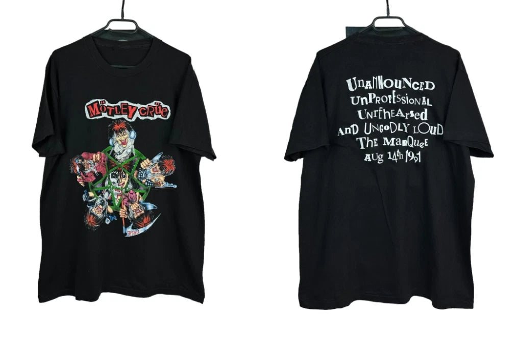 Vintage 90_s Motley Crue Decade of Decadence Shirt Band Tour Tee Size S-5XL