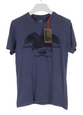 North Coast Super Slim Fit T-Shirt Mens M Short Sleeve Crew Neck Blue