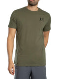 Under Armour Men's Loose Left Chest Logo T-Shirt, Green