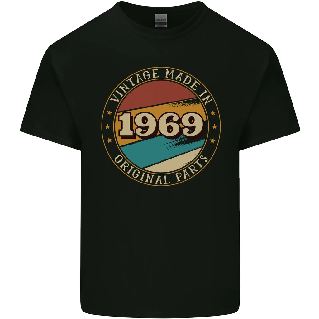 57th Birthday Vintage Made In 1969 Mens Light Cotton T-Shirt