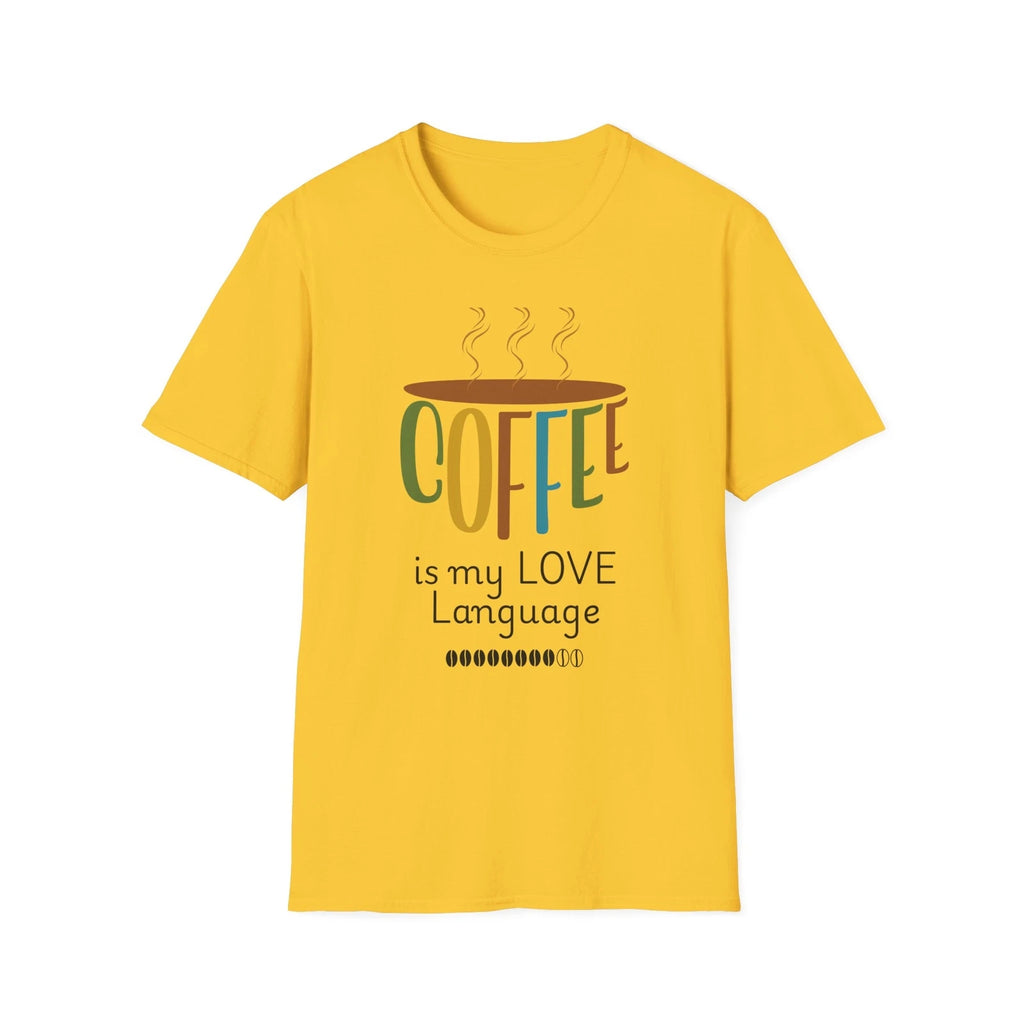 Coffee Love Language T-Shirt, Gift for Coffee Lovers