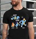 Best Dad Ever Shirt, Custom Blue Dog Shirt, Custom Father's Day Shirt