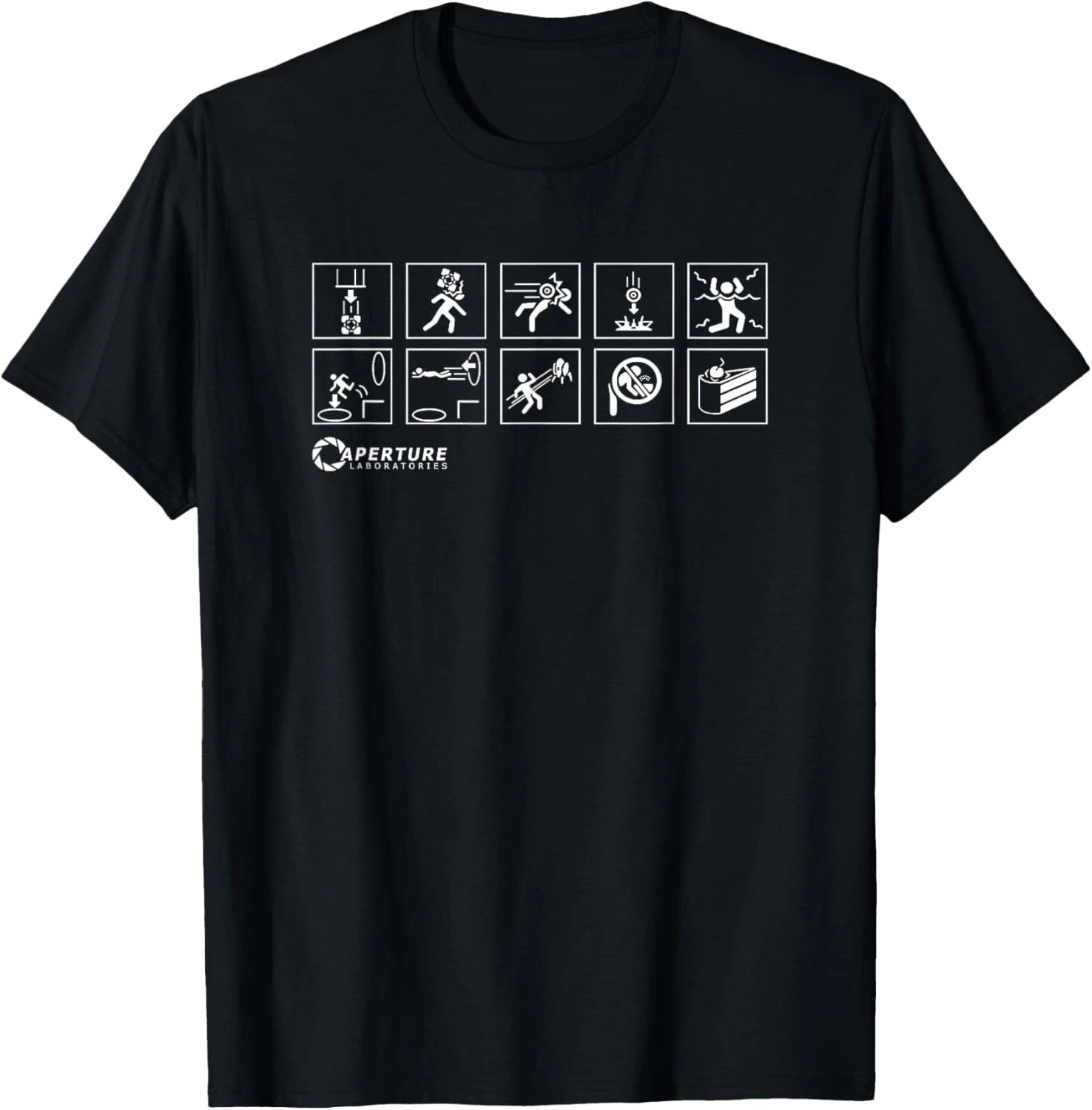 Aperture Labs Jump Into The Portal for Science Funny Gift Unisex T-Shirt