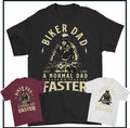 BIKER DAD T-SHIRT, Mens Funny Father's Day TEE TOP Motorbike Motorcycle