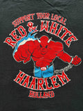 rare HELLS ANGELS HAARLEM Holland Shirt Big Red Machine Support 81 White Biker