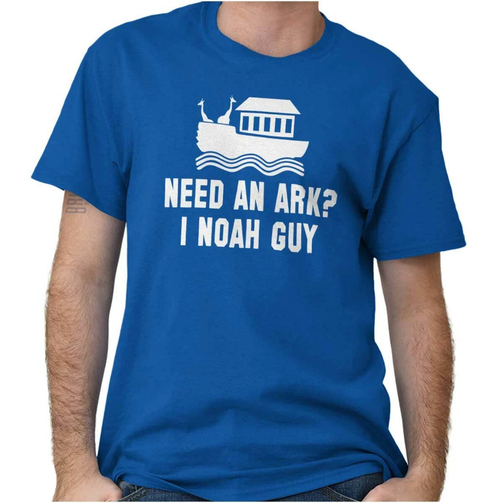 Noahs Ark Funny Nerd Geek Pun Dad Jokes Gift Womens or Mens Crewneck T Shirt Tee
