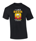Trenz Shirt Company I like Beer And Maybe 3 People Mens Funny Short-Sleeve