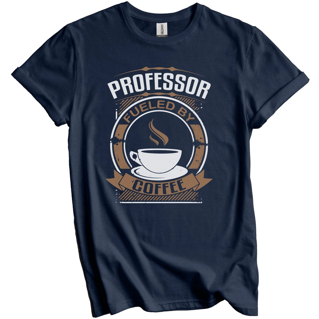 Professor Fueled By Coffee Funny Graphic T-Shirt