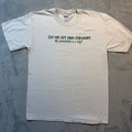 Vintage 2001 My Grandchild is a Dog Funny Graphic Tee White 2000s Y2K Shirt M