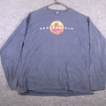 Y2K Aeropostale Shirt Mens XL Blue Long Sleeve Dragon Graphic Tee Logo Casual
