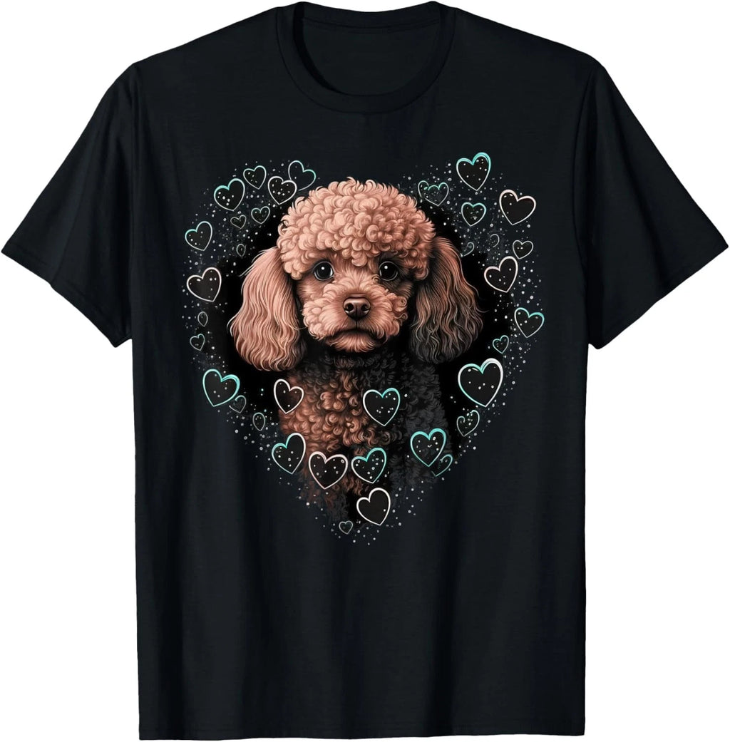 Toy Poodle Love Heart for Valentines Day on Poodle T-Shirt