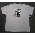 DOM Mens I Don't Give A Donkey Rat Graphic T-Shirt Gray 2XL Humor Tee