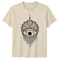 Mystical All Seeing Eye Boho T-Shirt Spiritual Symbol Occult Design